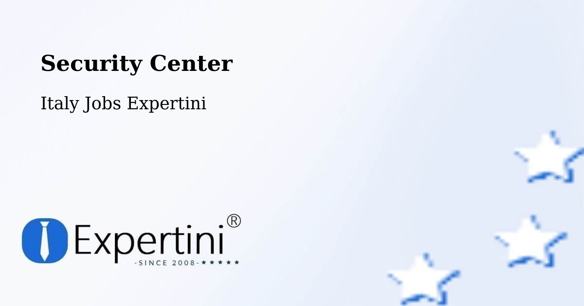 Security Center - Italy Jobs Expertini